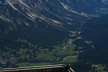 Cortina Aussicht von der Spitze Tofana foto