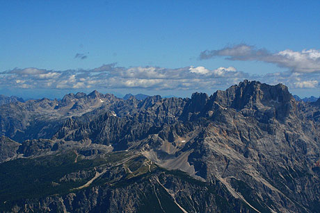 Den östlichen Alpen den Dolomiten foto