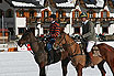 2 Polo-Spieler Im Winter Cortina