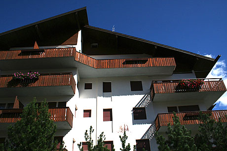 Apartments building in the center of Cortina d'Ampezzo photo