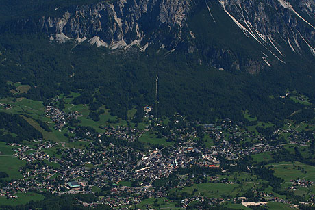 Panoramic view from the peak Tofana Cortina photo