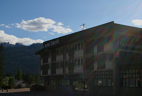 The Hotel Dolomiti from Cortina photo