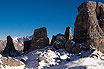 Cinque Torri Peaks In Winter Cortina