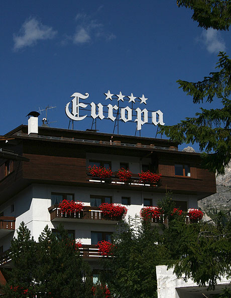 Hotel Europa Cortina zicht foto