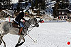 Polo-speler In Cortina In De Winter